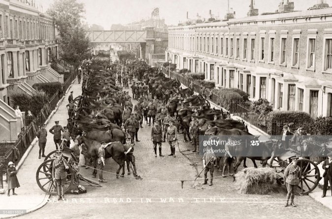 Area Guide Horses in Peckham - World War One